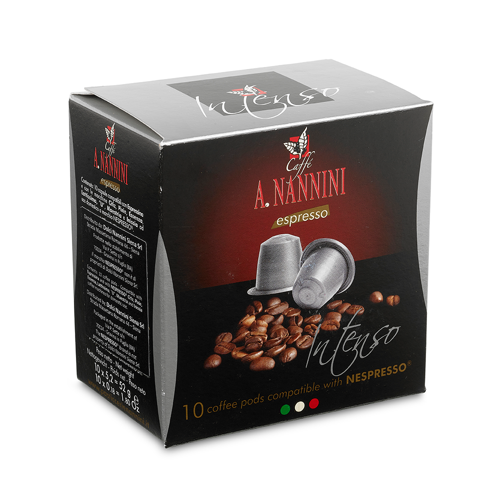 Intenso Nespresso Capsules 10pcs 60g by Nannini