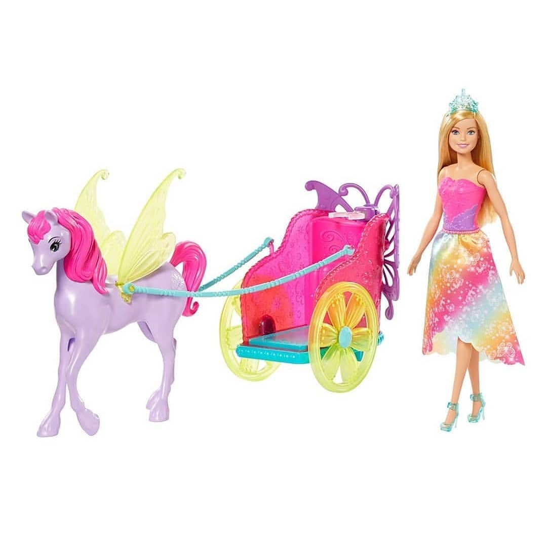 Barbie - Barbie Chariot + Fantasy Horse & Princess Doll (GJK53)