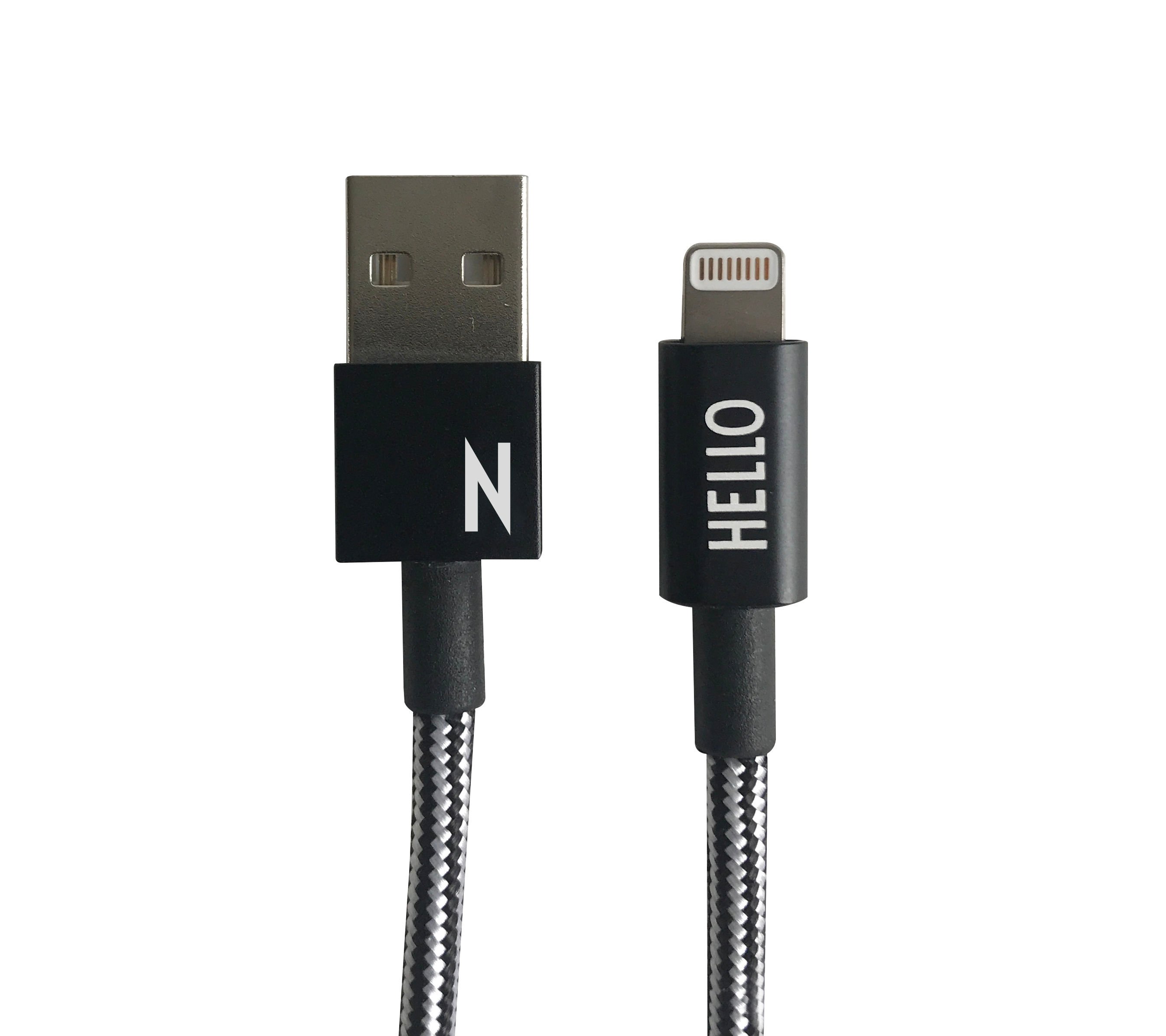 Design Letters - Lightning Cable 1 Meter N - Black (60201010N)