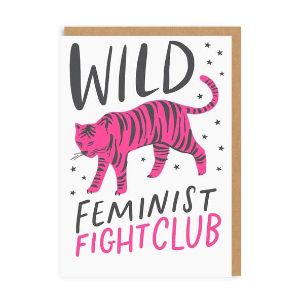 Wild Feminist Fight Club Greeting Card