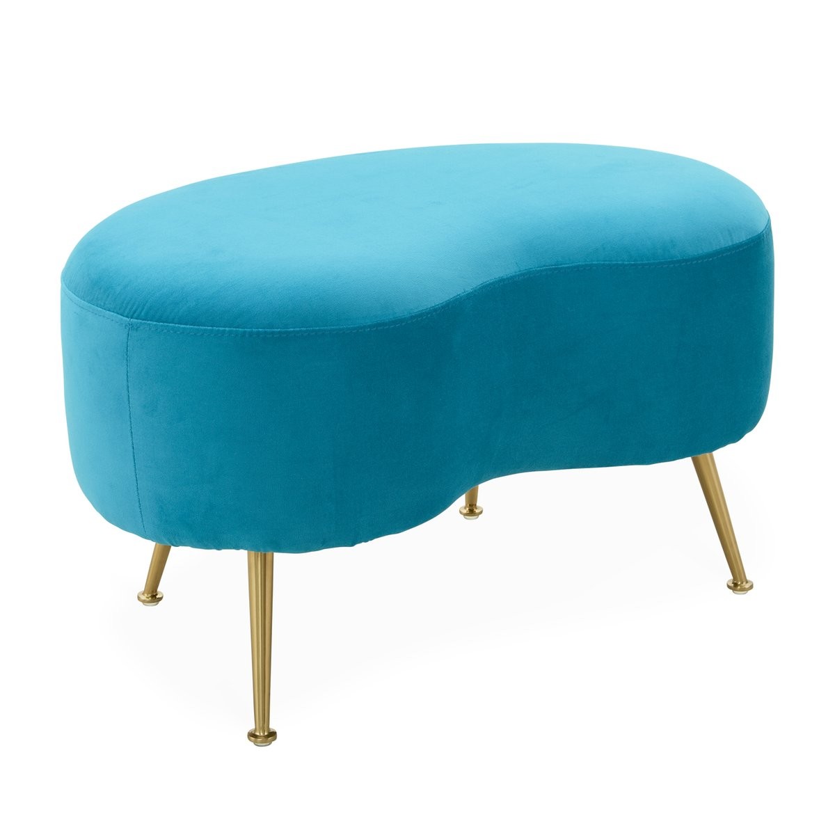 Jonathan Adler I Kidney Ottoman I Rialto Turquoise