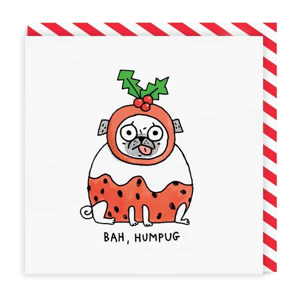 Bah Humpug Square Christmas Card