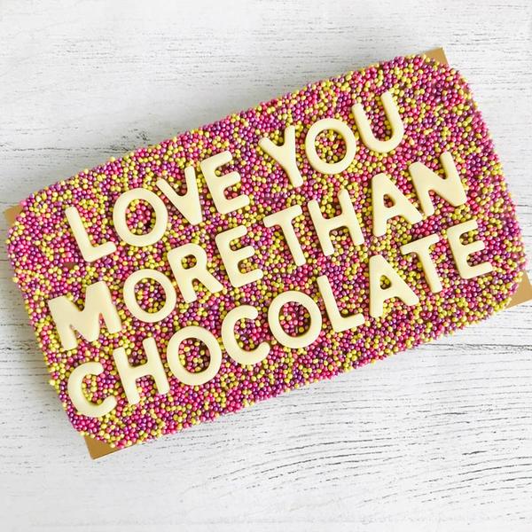 Love You More Than Chocolate Chocolate Bar