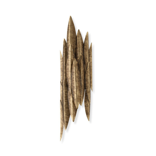 Porta Romana I Small Leaf Wall Light | Cosmic Gold