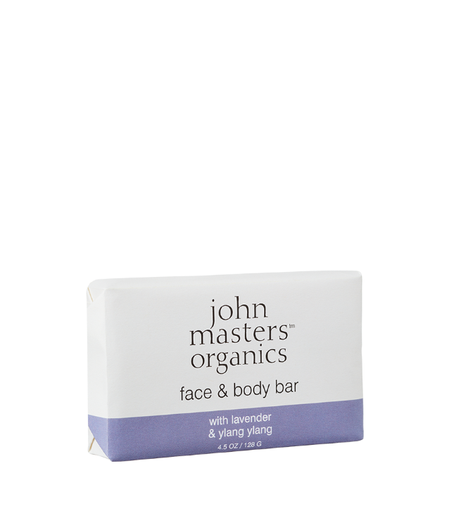 John Masters Organics - Face & Body Bar w. Lavender & Ylang Ylang 128 g