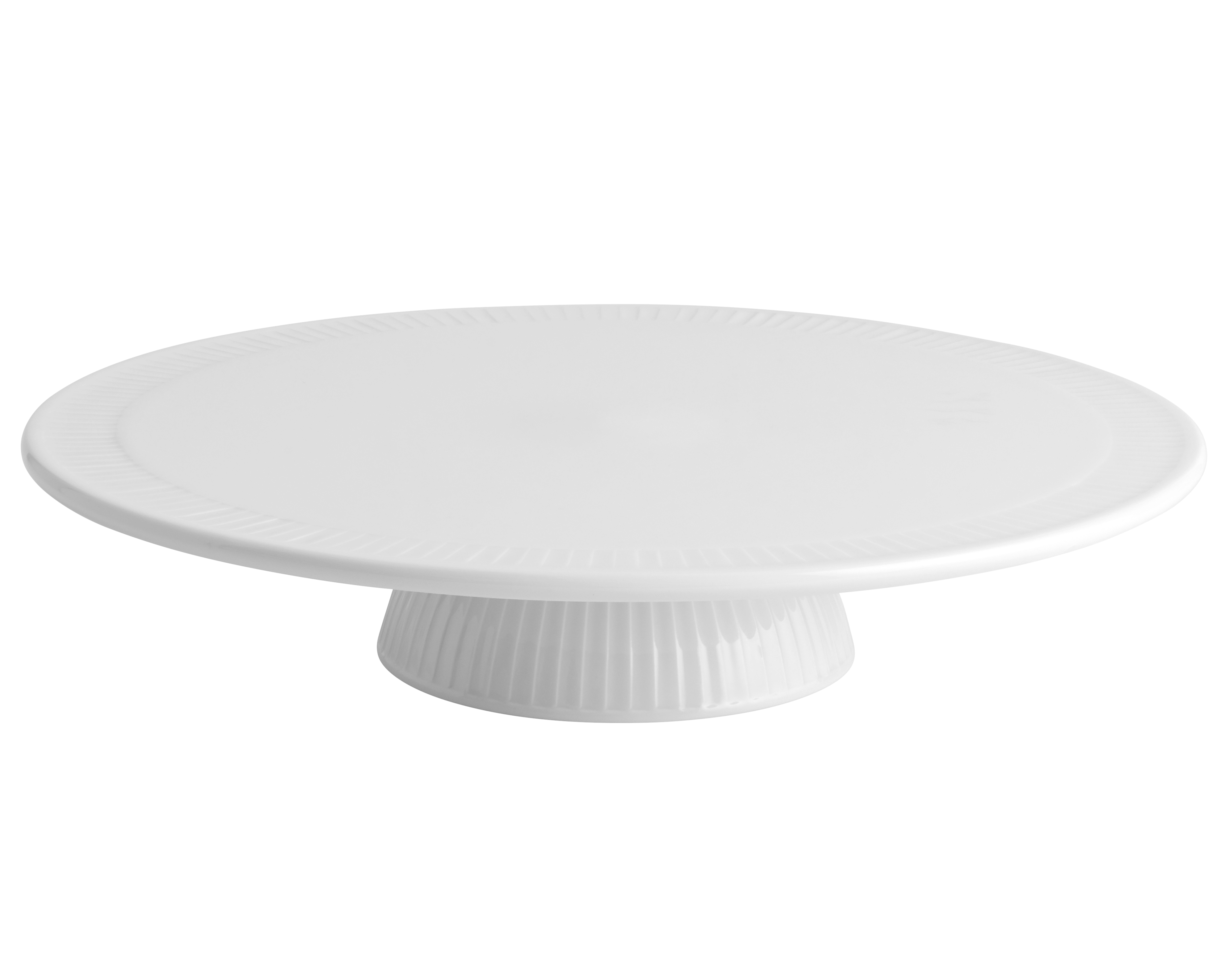 Pillivuyt - Plissé Cake Plate On Foot 30 cm - White (634230)