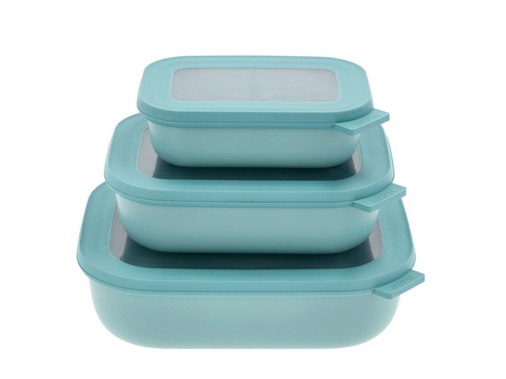 Mepal - Cirqula Low Rect Bowl Set​ - Nordic Green (14600)