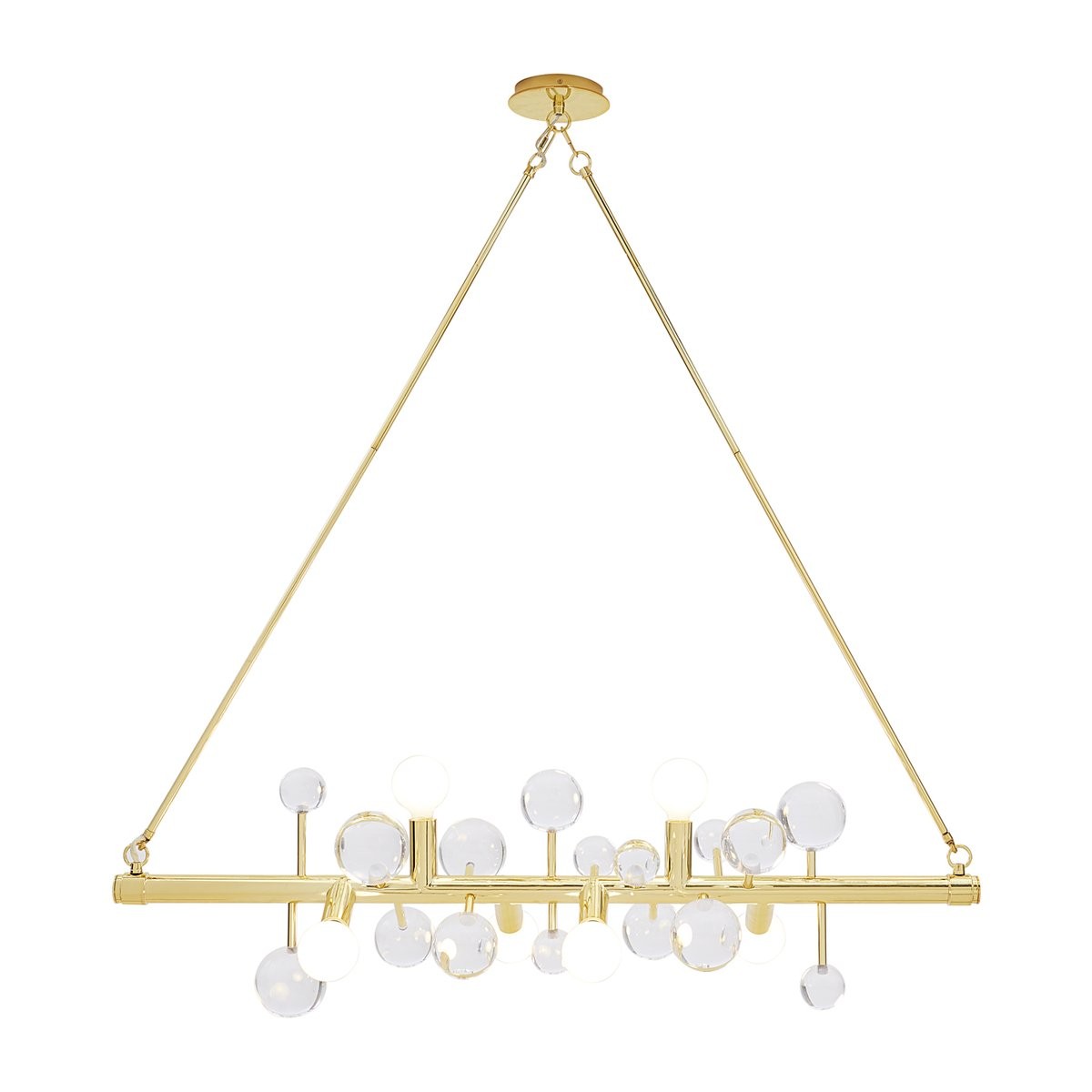 Jonathan Adler I Globo Six Light Linear Chandelier
