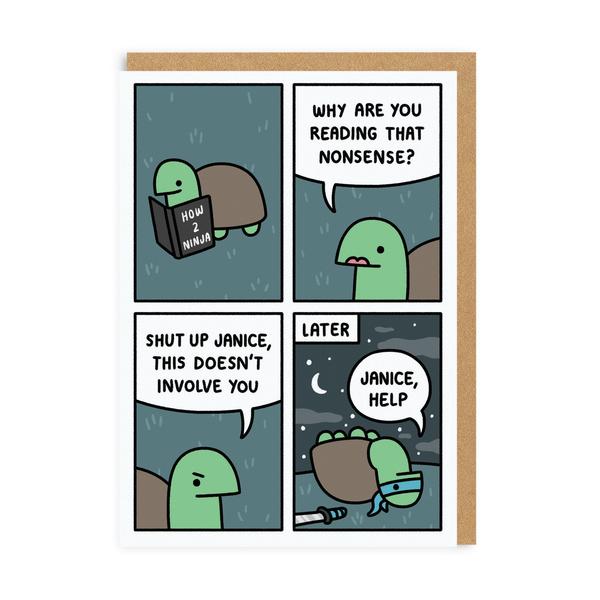 How 2 Ninja Greeting Card