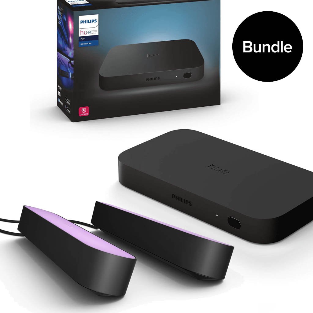 Philips Hue - HDMI Sync Box + Play Light Bars - Bundle