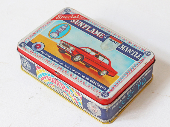 Old Car Storage Tin Multi