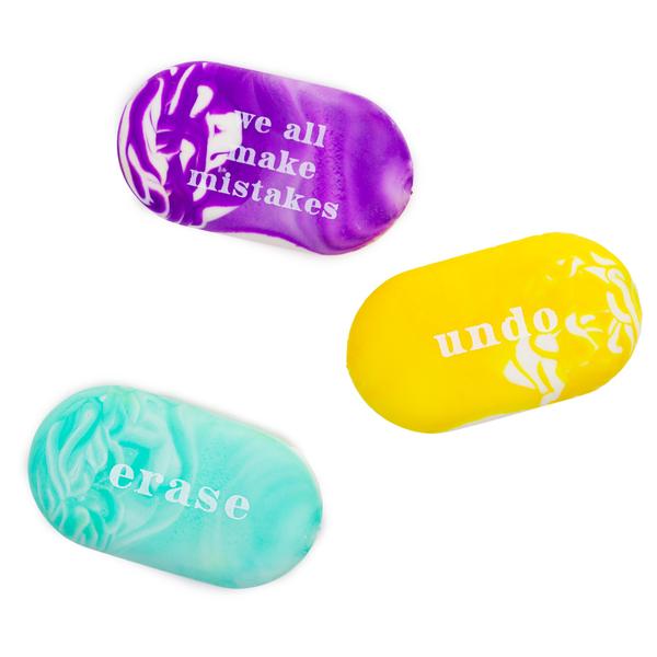 Marble Eraser Set 3pk