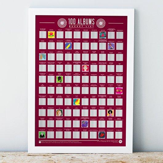 Albums Scratch off Poster