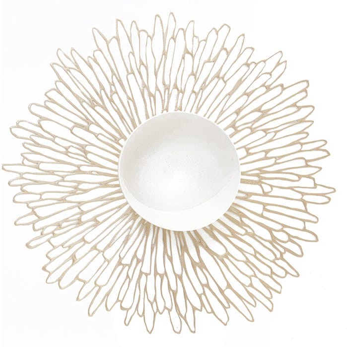 Chilewich I Bloom Placemat I Champagne