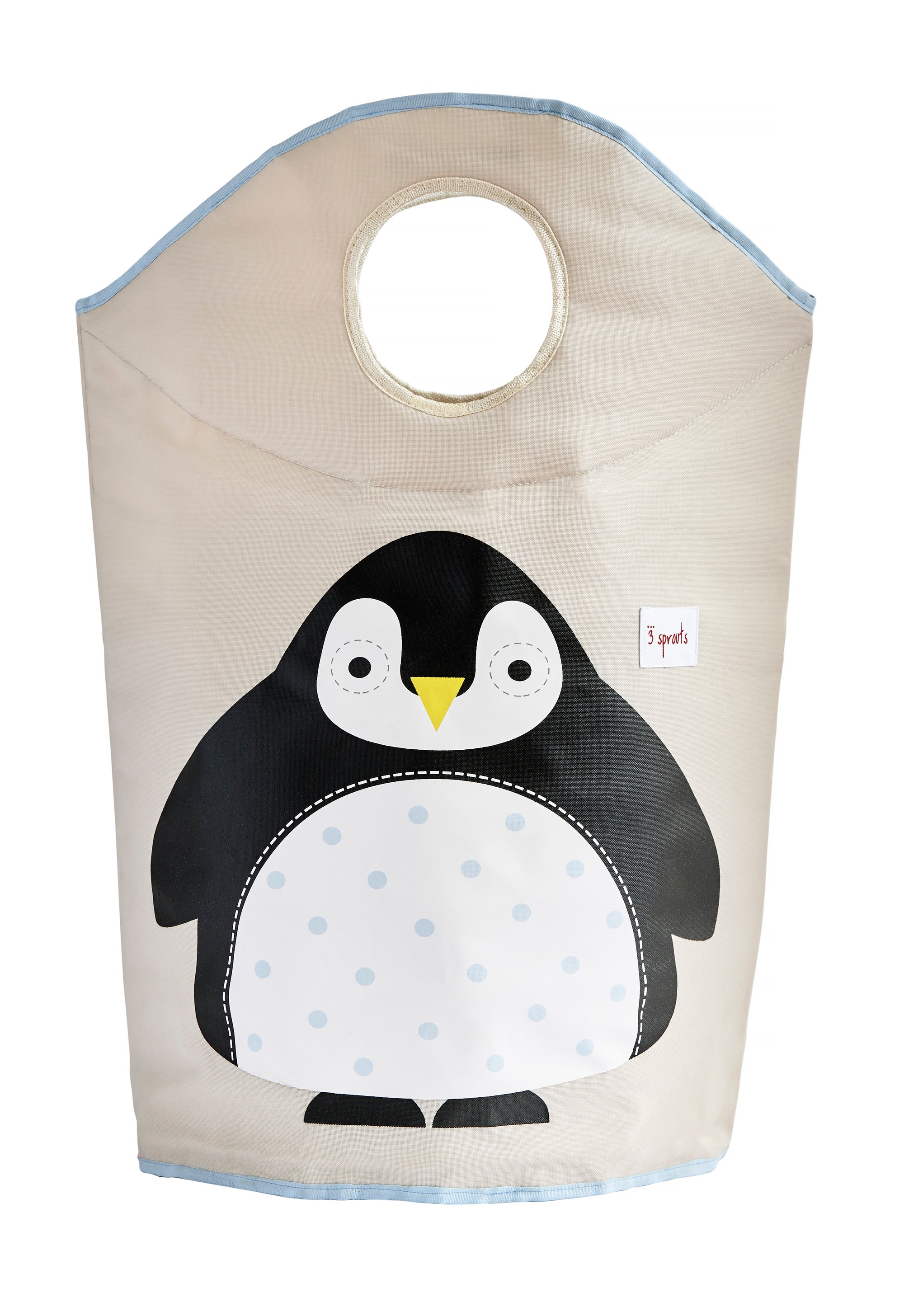 3 Sprouts - Laundry Hamper - Black Penguin