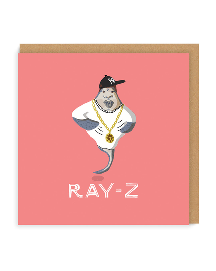 Ray-Z Square Greeting Card