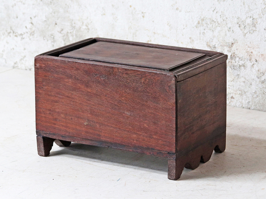 Antique Indian Storage Box Brown Medium