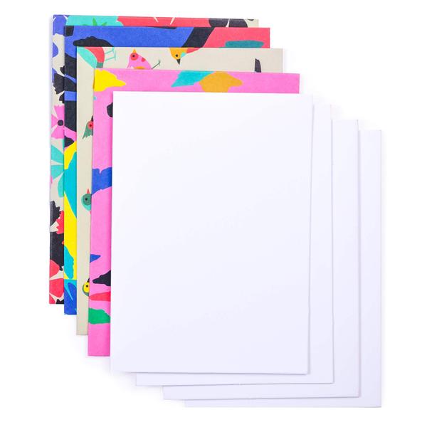Blank Cards With Bright Floral Envelopes Set of 4