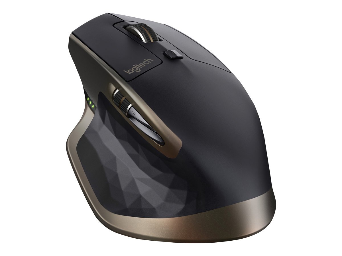 Logitech - MX Master Wireless+Bluetooth Laser Black