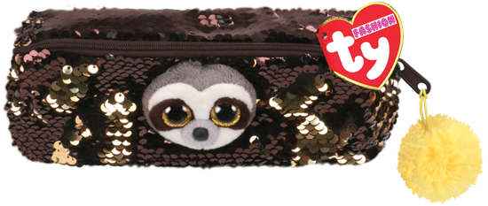 Ty Plush - Sequin Pencil Case - Dangler the Sloth (TY95851)