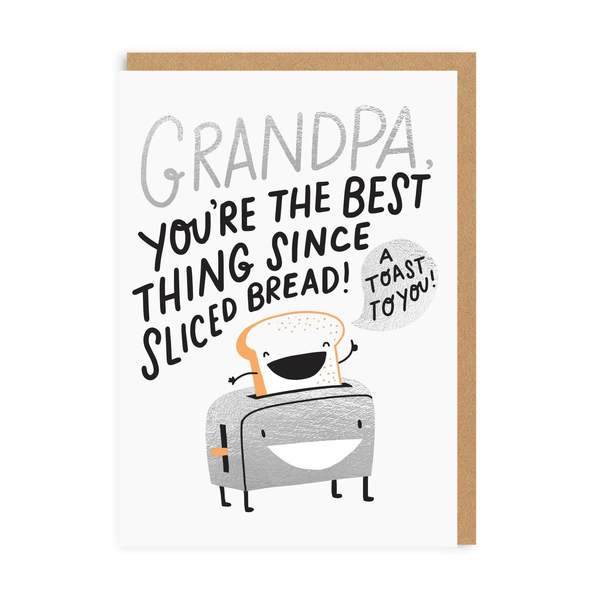 Grandpa Sliced Bread Greeting Card