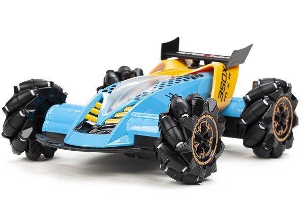 TechToys - Mist Spray Drift Car R/C 1:16 12,4G - Blue/Yellow (534436)