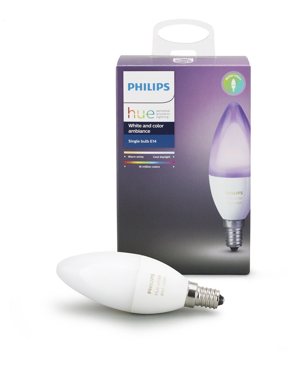 Philips Hue - Single Bulb E14 Richer Color - Bluetooth