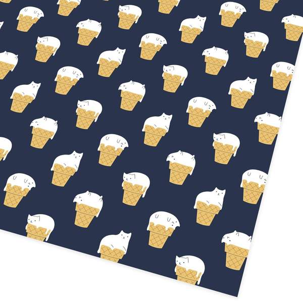 Cat Cones Giftwrap