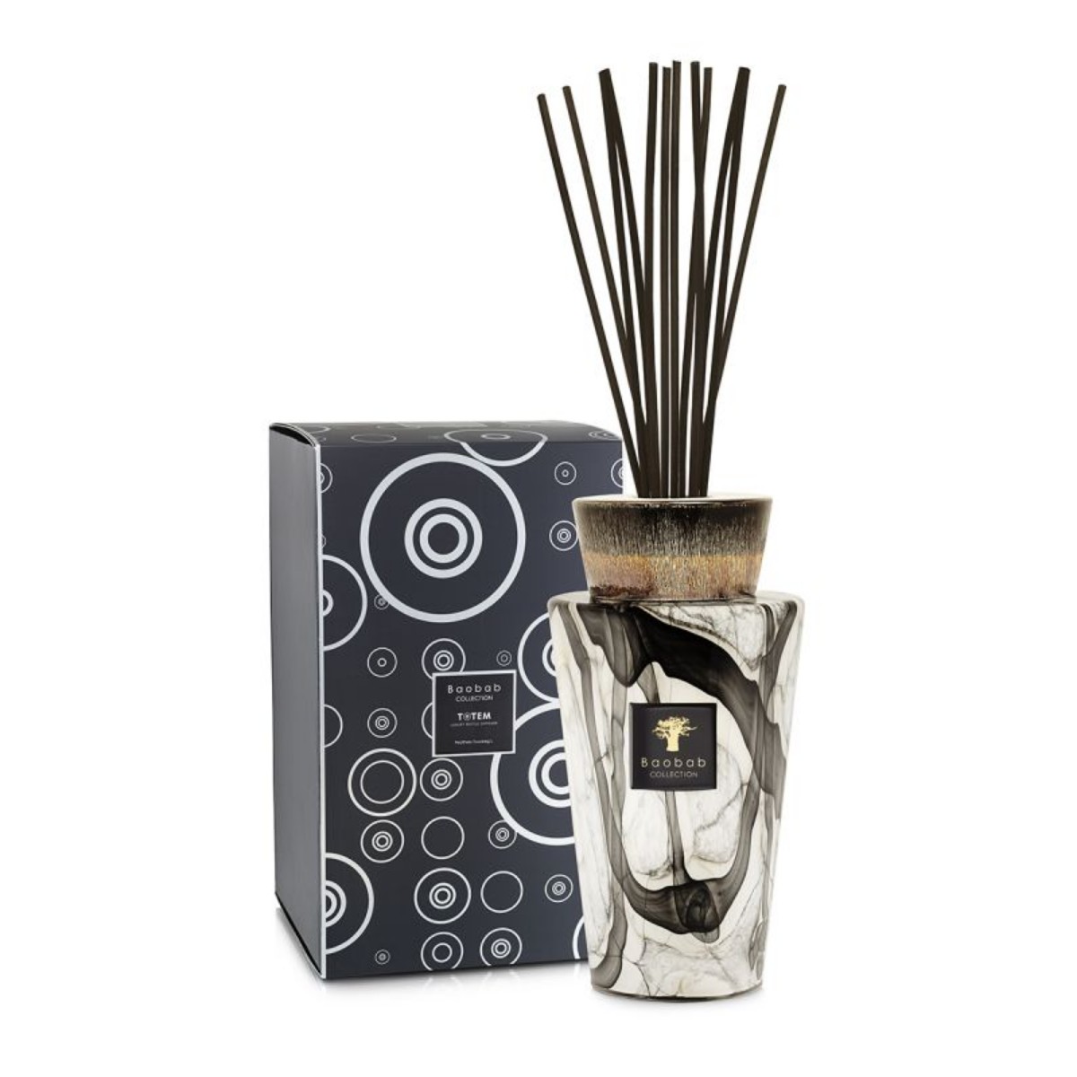 Baobab I Totem Luxury Bottle Diffuser Stones Marble 2L