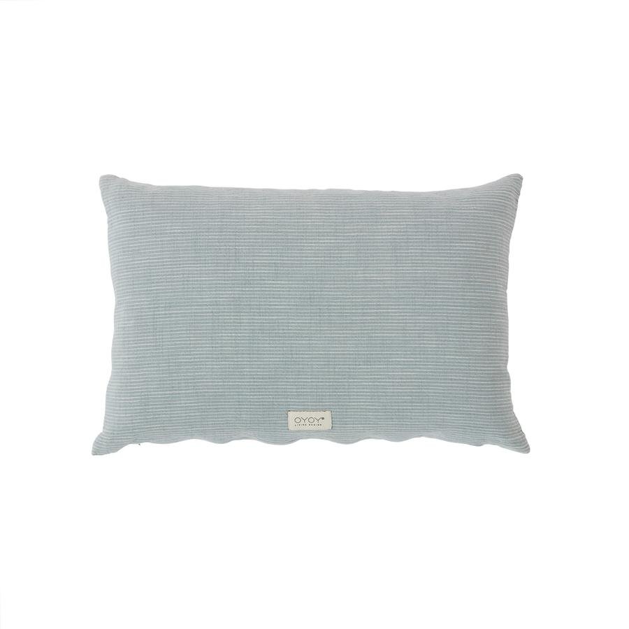 OYOY Living - Kyoto Organic Cushion - Dusty Blue