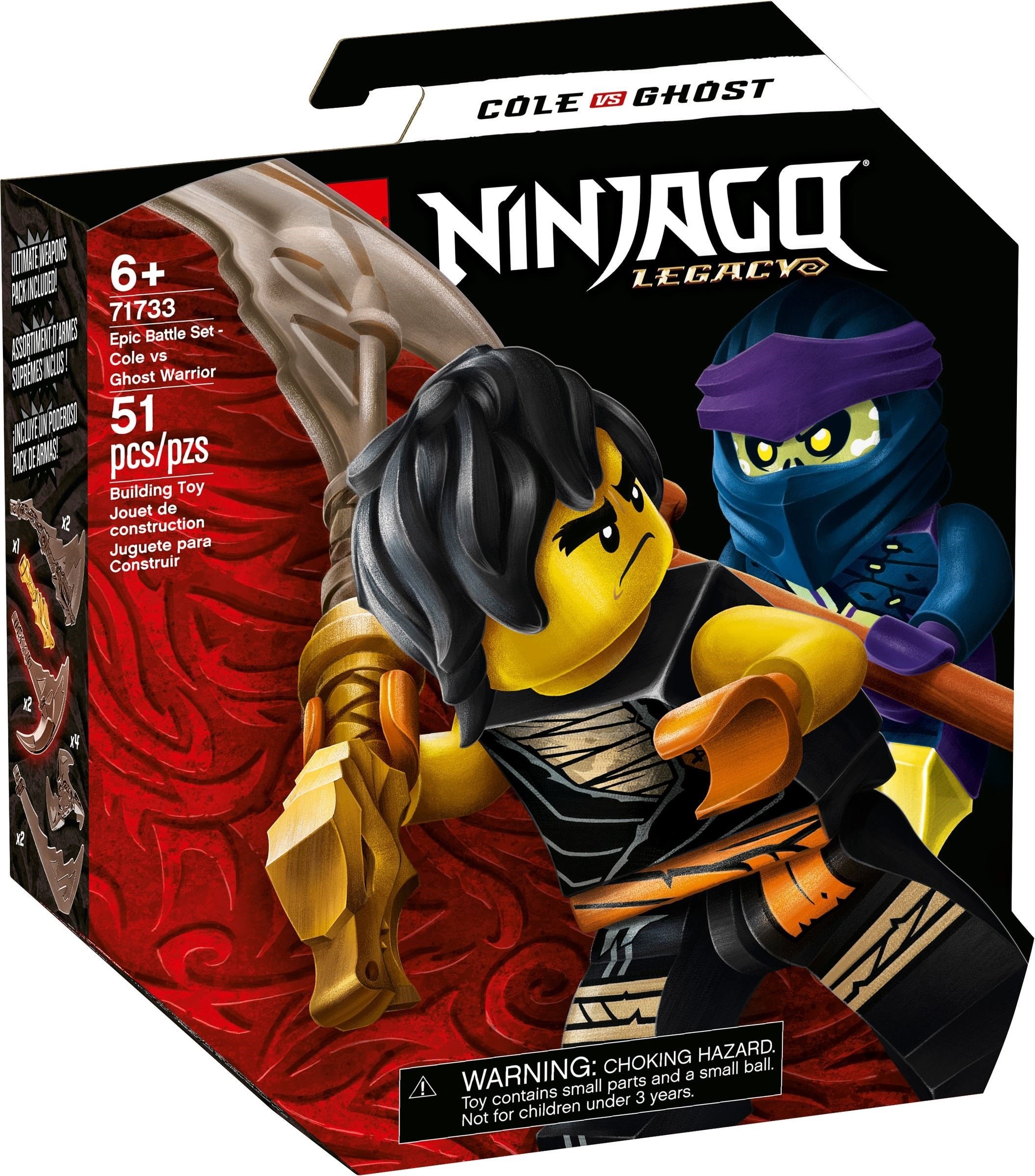 LEGO Ninjago - Epic Battle Set - Cole vs. Ghost Warrior (71733)