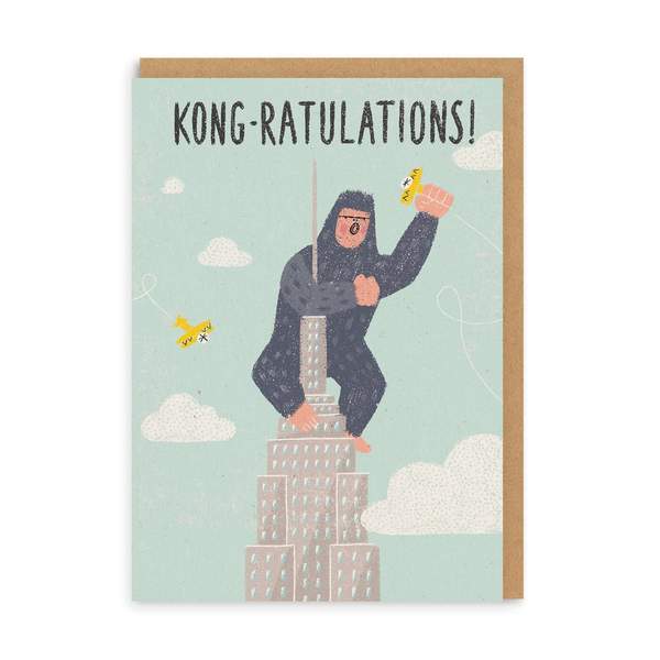 Kong-ratulations Congratulations Greeting Card
