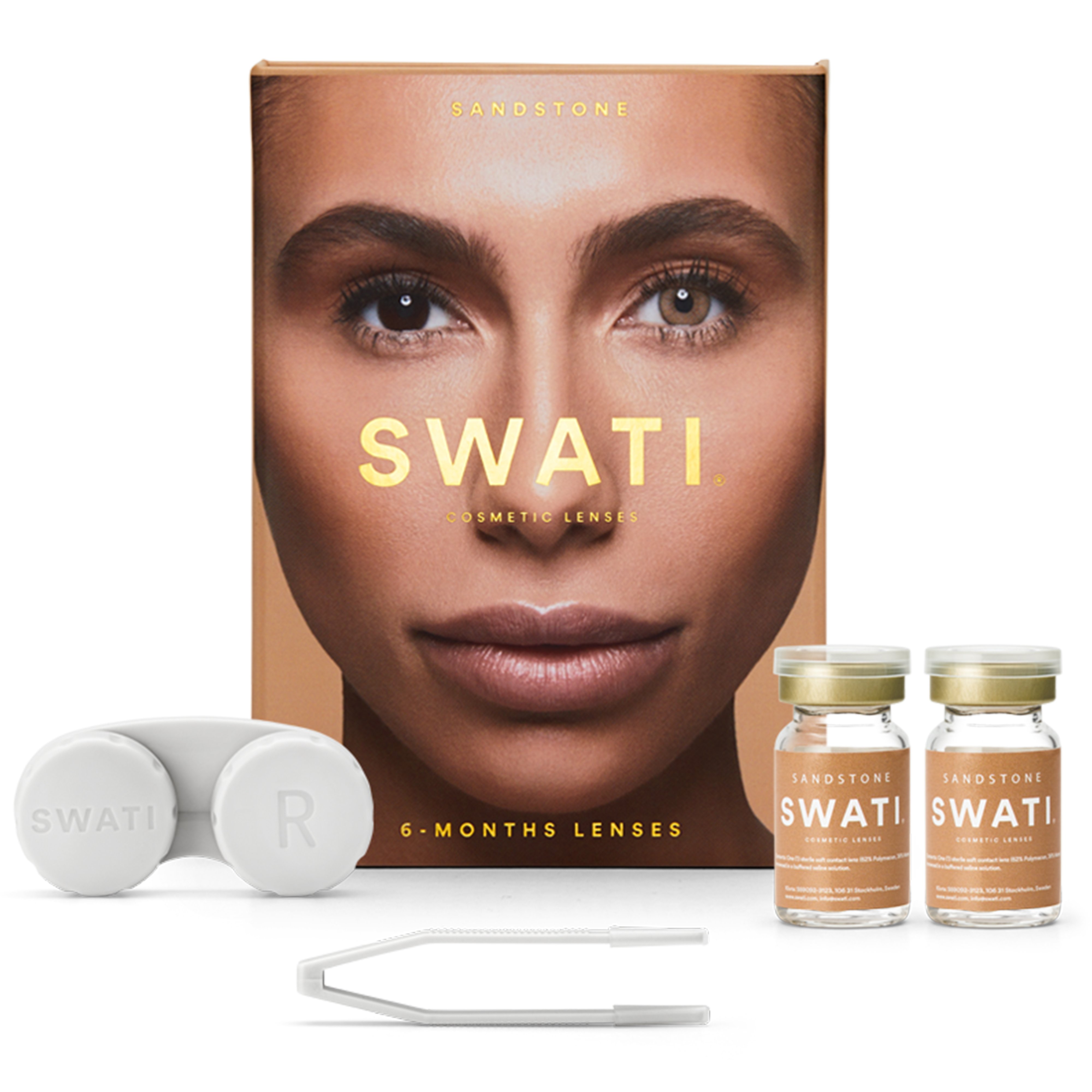SWATI - Coloured Contact Lenses 6 Months - Sandstone