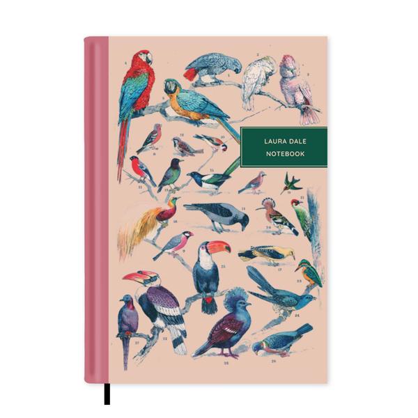 Vintage Illustrations Birds Notebook A5 - Personalised