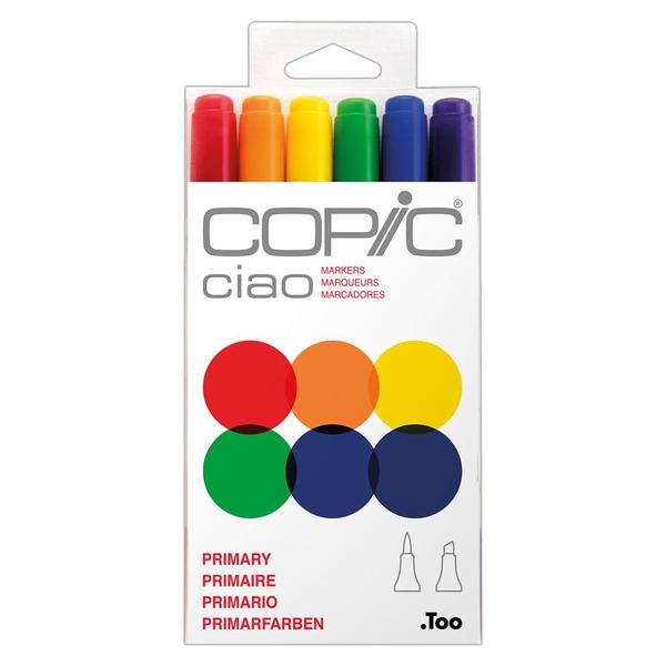 Copic Ciao Pens 6pcs Set - Primary Colours