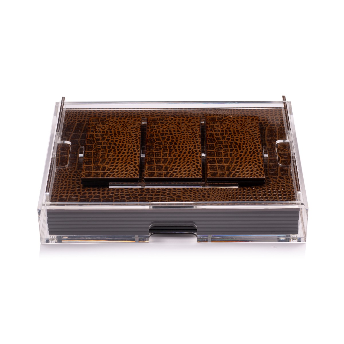 Posh Trading I Grand Matbox Clear I Vintage Croc
