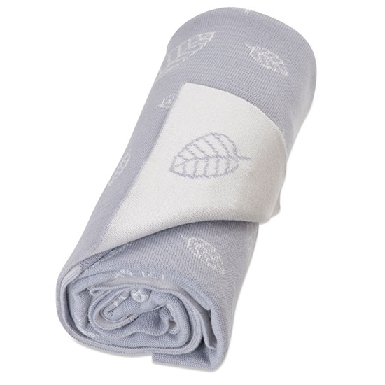 Vinter & Bloom - Nordic Leaf ECO Blanket - Gentle Blue