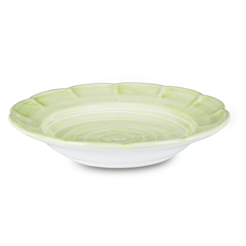 Spiral Pasta Dish 23.5cm in Leaf Green by Sol'Art