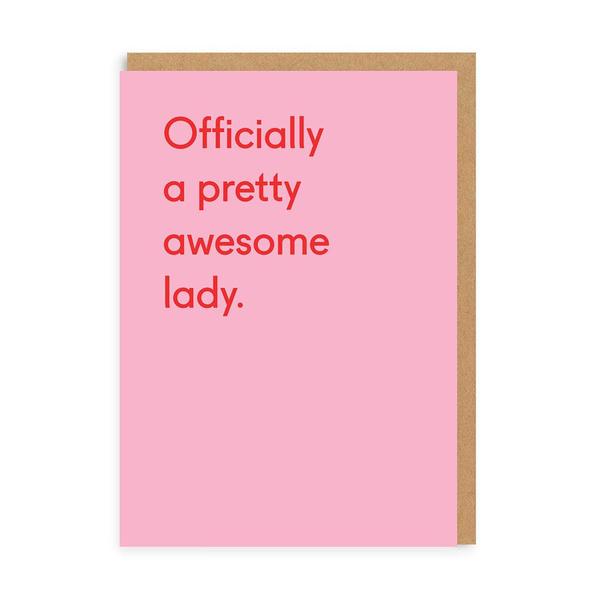 Awesome Lady Greeting Card