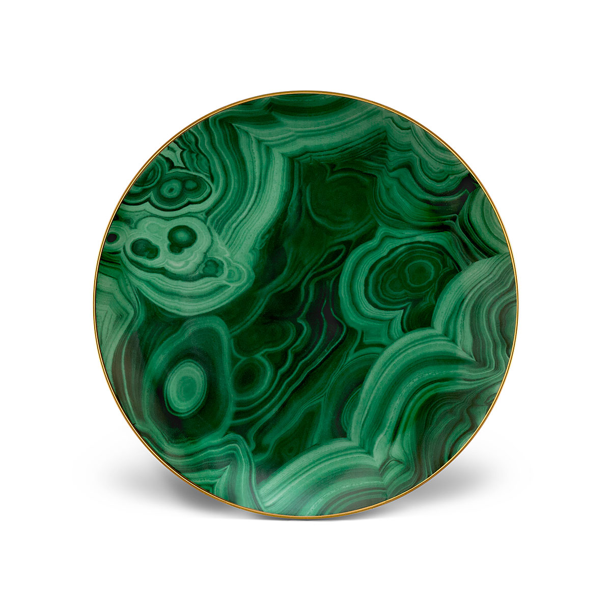 L'Objet I Malachite Dessert Plate (set of 4)