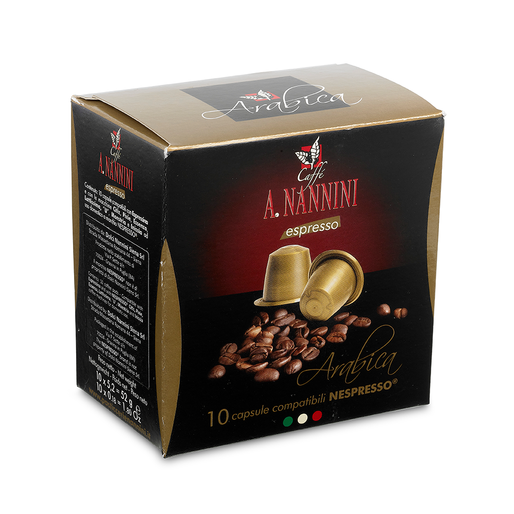 Arabica Nespresso Capsules 10pcs 60g by Nannini