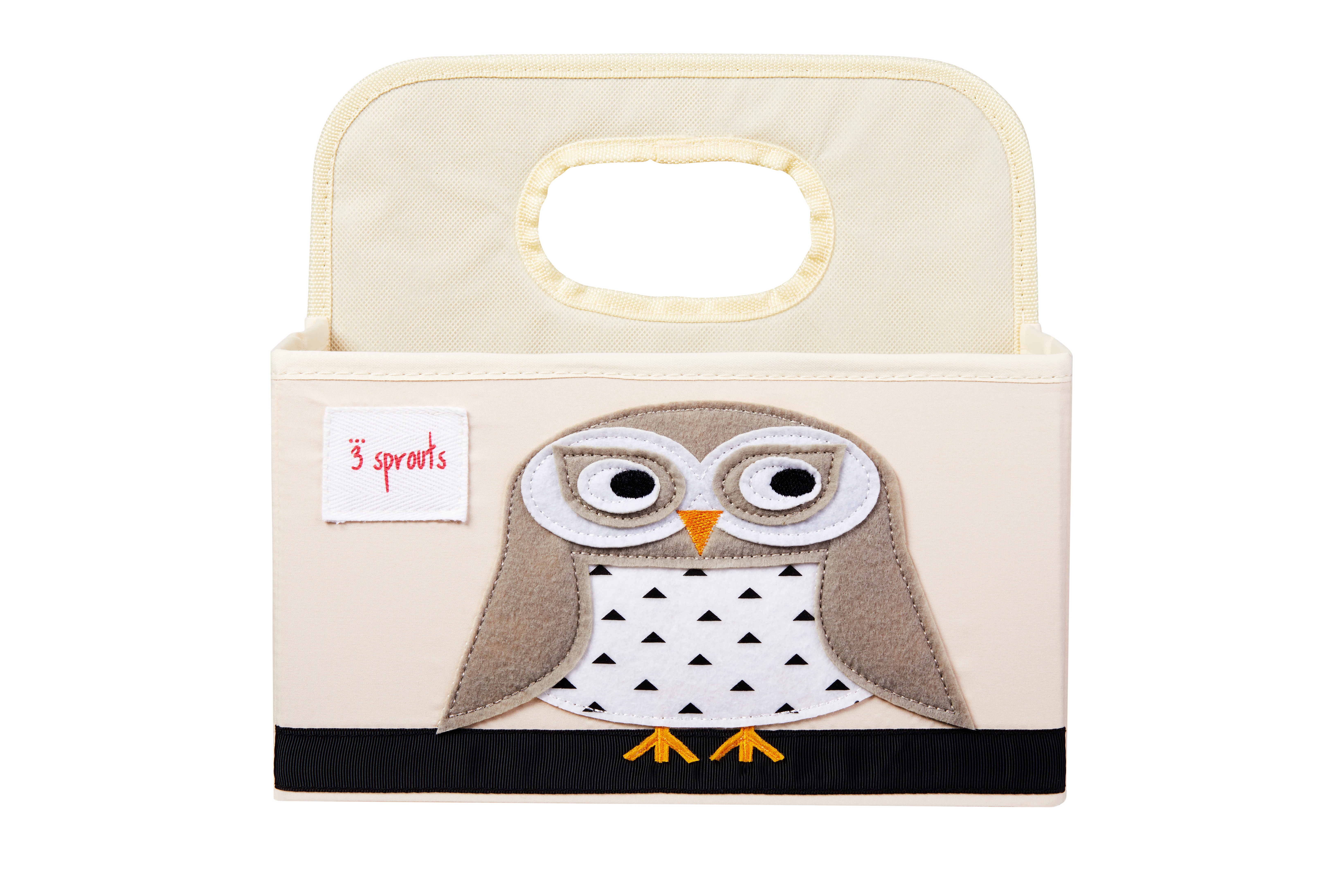 3 Sprouts - Diaper Caddy - White Owl