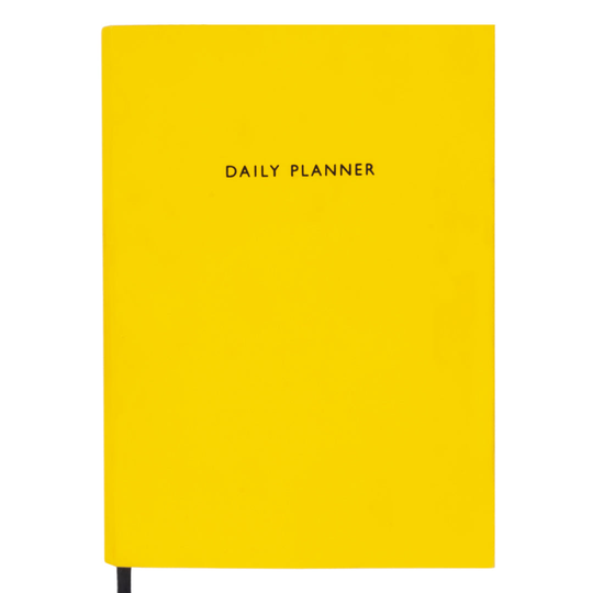 Neon Amber Linen Daily Planner