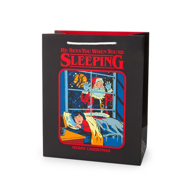 He Sees You When You're Sleeping Large Giftbag
