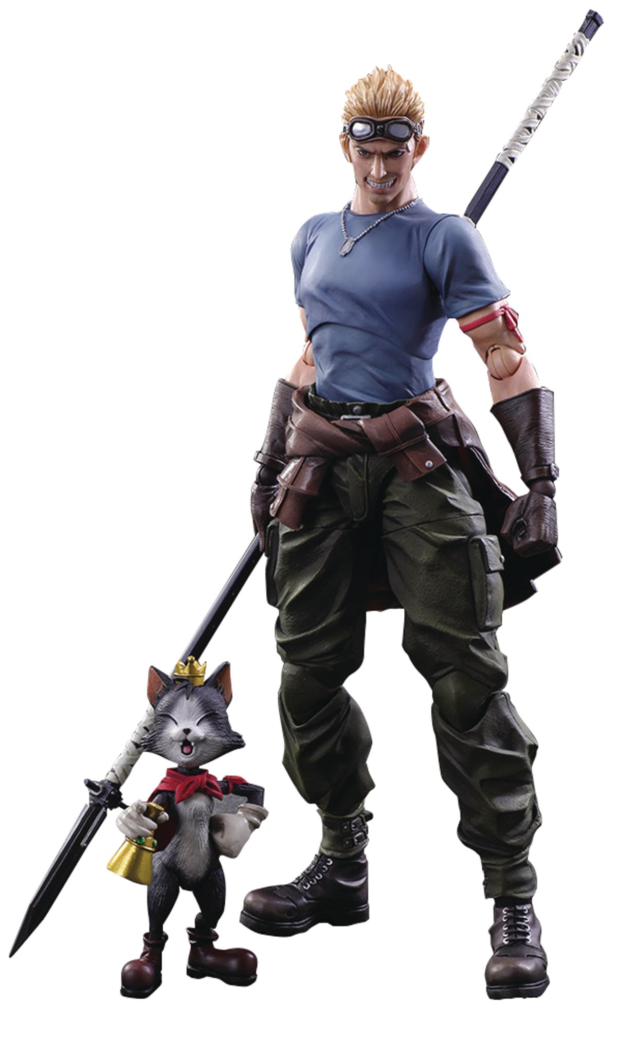 Final Fantasy VII Advent Children Play Arts Kai - CID Highwind & Cait Sith