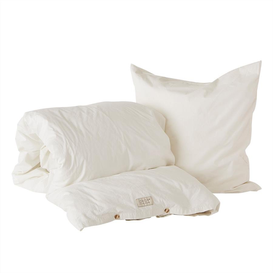OYOY Living - Nuku Organic Bedding - 140 x 220 - Offwhite