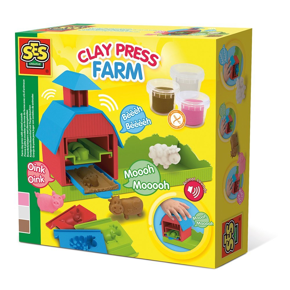 Ses Creative - Farm clay press with animal sounds (S00439)