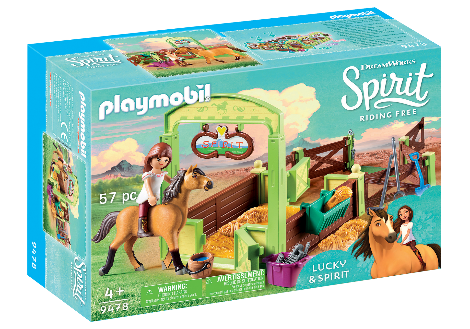 Playmobil - Horse Box - Lucky & Spirit (9478)