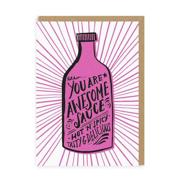 Awesome Sauce Greeting Card