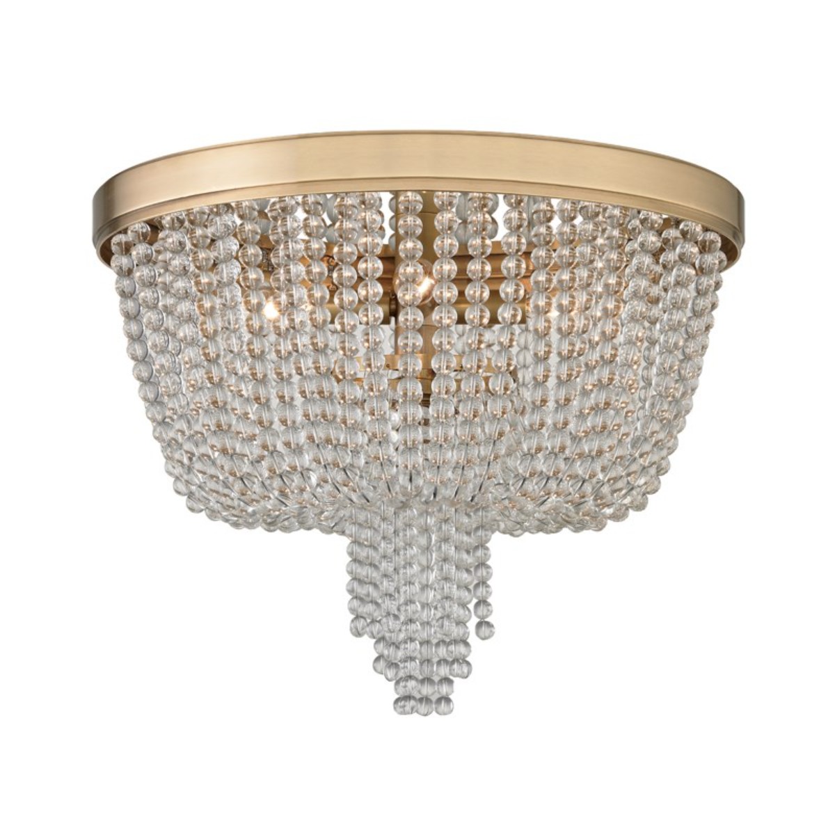 Hudson Valley I Royalton Flush Mount Ceiling Light I Aged Brass